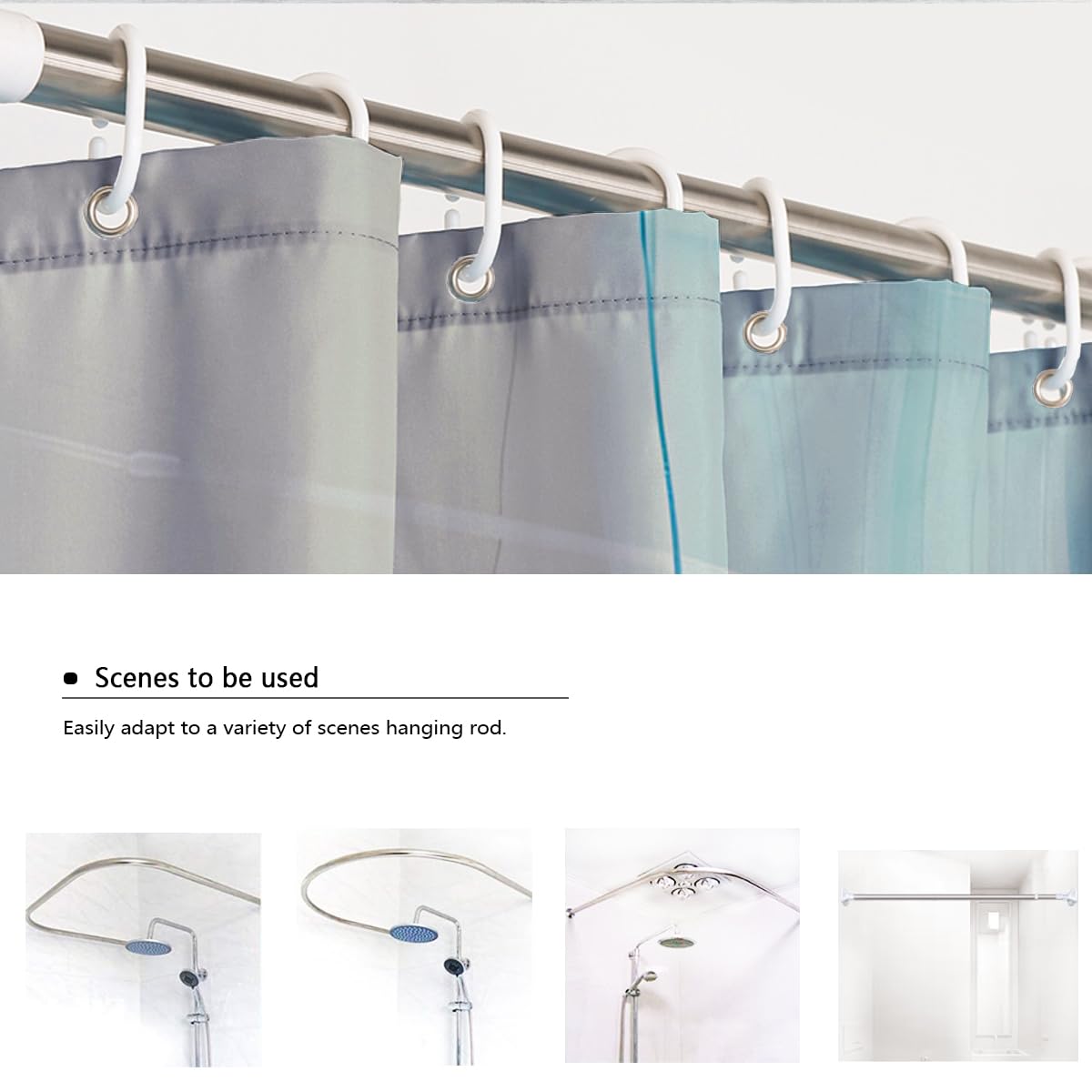 Rideau de douche déco salle de bain couleurs géométriques W180xL180 cm