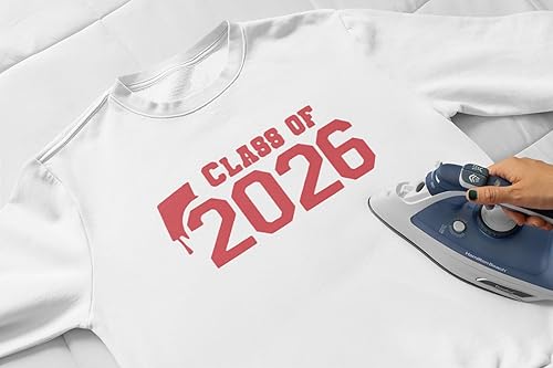 Miniatura 2 de Class of 2026 Iron On Decal, Graduation Shirt Transfer, Graduate TShirt Patch, DIY Crafts, Graduation Cap, Pick Size and Color, Iron-On Almost