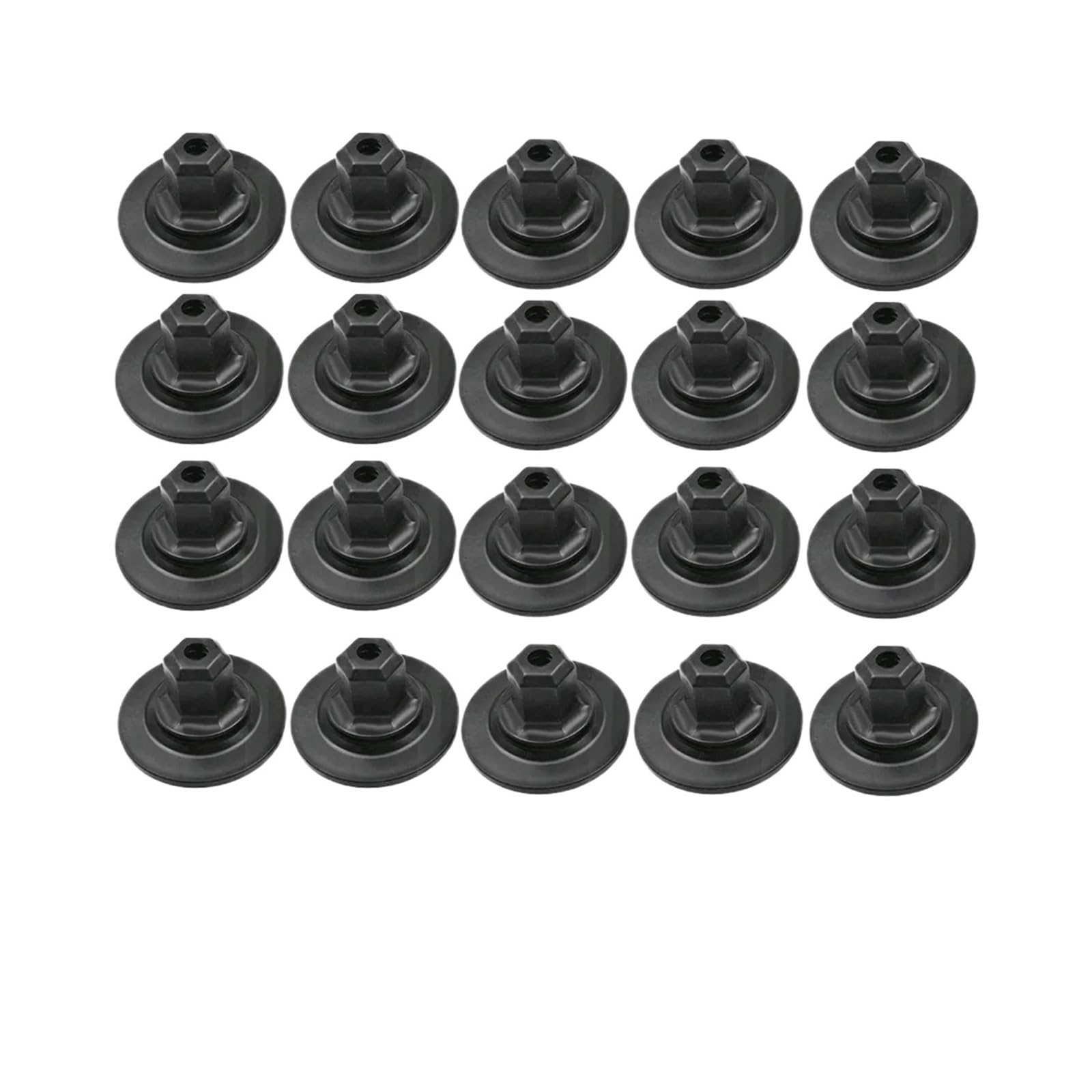 FDCSKINX 20pcs Car Self Tapping Screws Nut Cap Fasteners Plastic Holder Cushion Interior Accessories