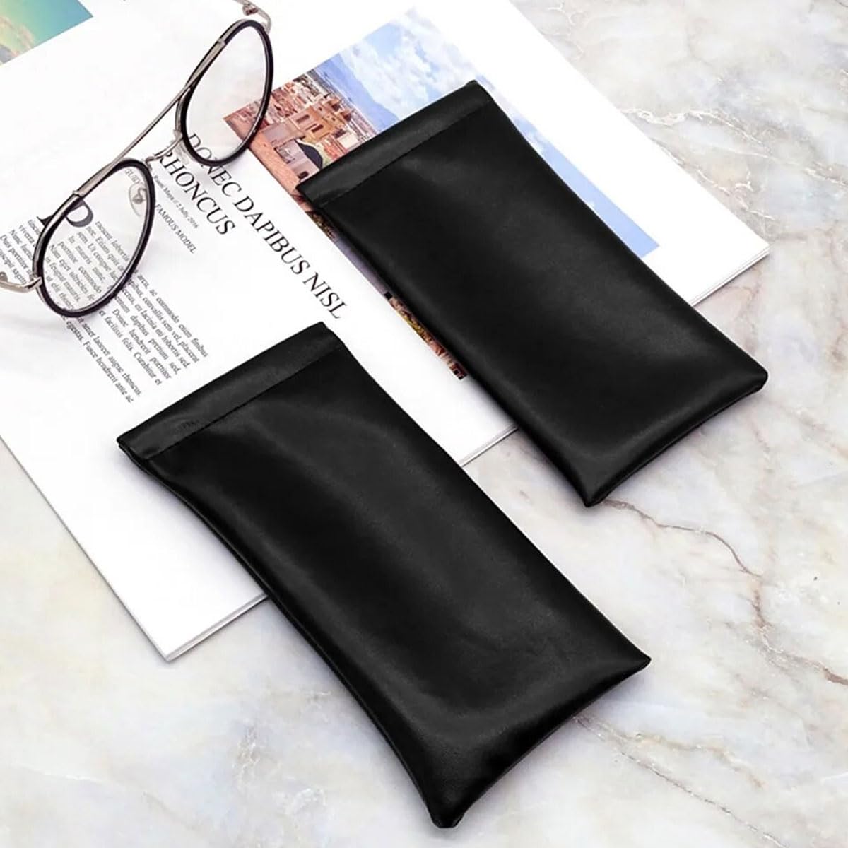 OLSHINE Lot de 3 étuis à lunettes de soleil rigides portables avec