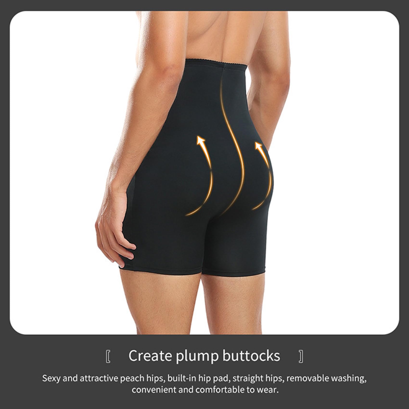 Herren Body Shaper Shorts 4XL-6XL, Bodysuit Schlankheits-Shapewear Hüftlifter-Hose Alles in einem Bauchkontrolle Bauchkontraktions-Shaper