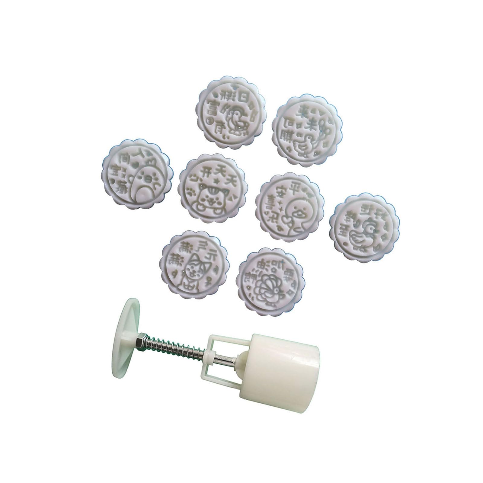 MICFENY Hand Pressed Cakes Mold ABS Bean Pastes Cake Mold for Baking Enthusiasts Festival Pastries Bakewares