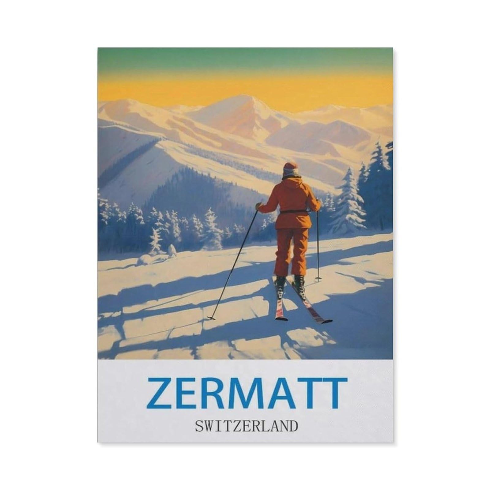 BEAYODKP 5D DIY Full Round Drill Diamond Painting，Zermatt Switzerland