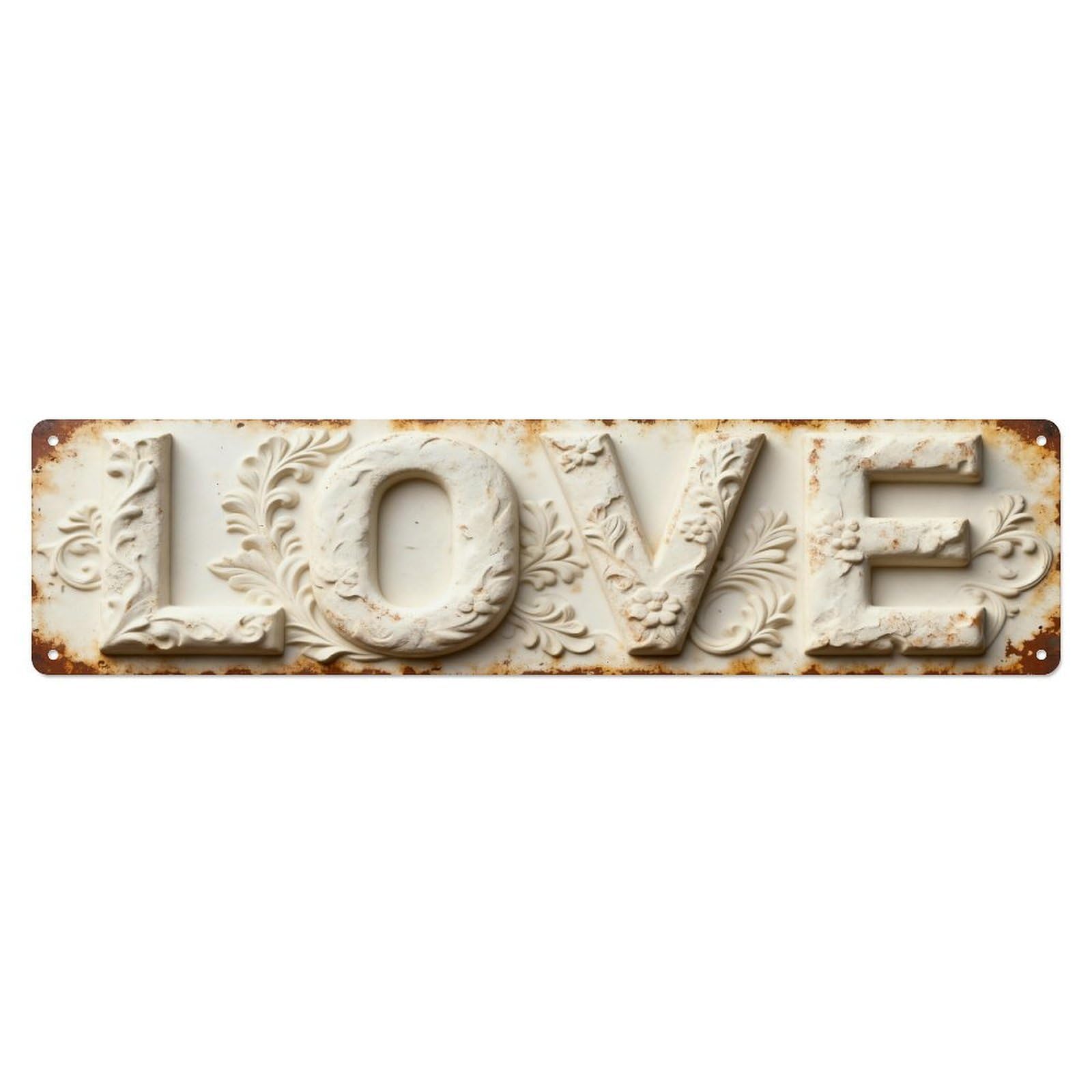 Iageret Vintage Love Sign Rustic Metal Metal Tin Sign Retro Wall Decor, Bar Garage Cafe Kitchen Home Wall Art Poster Decoration 4X16inches