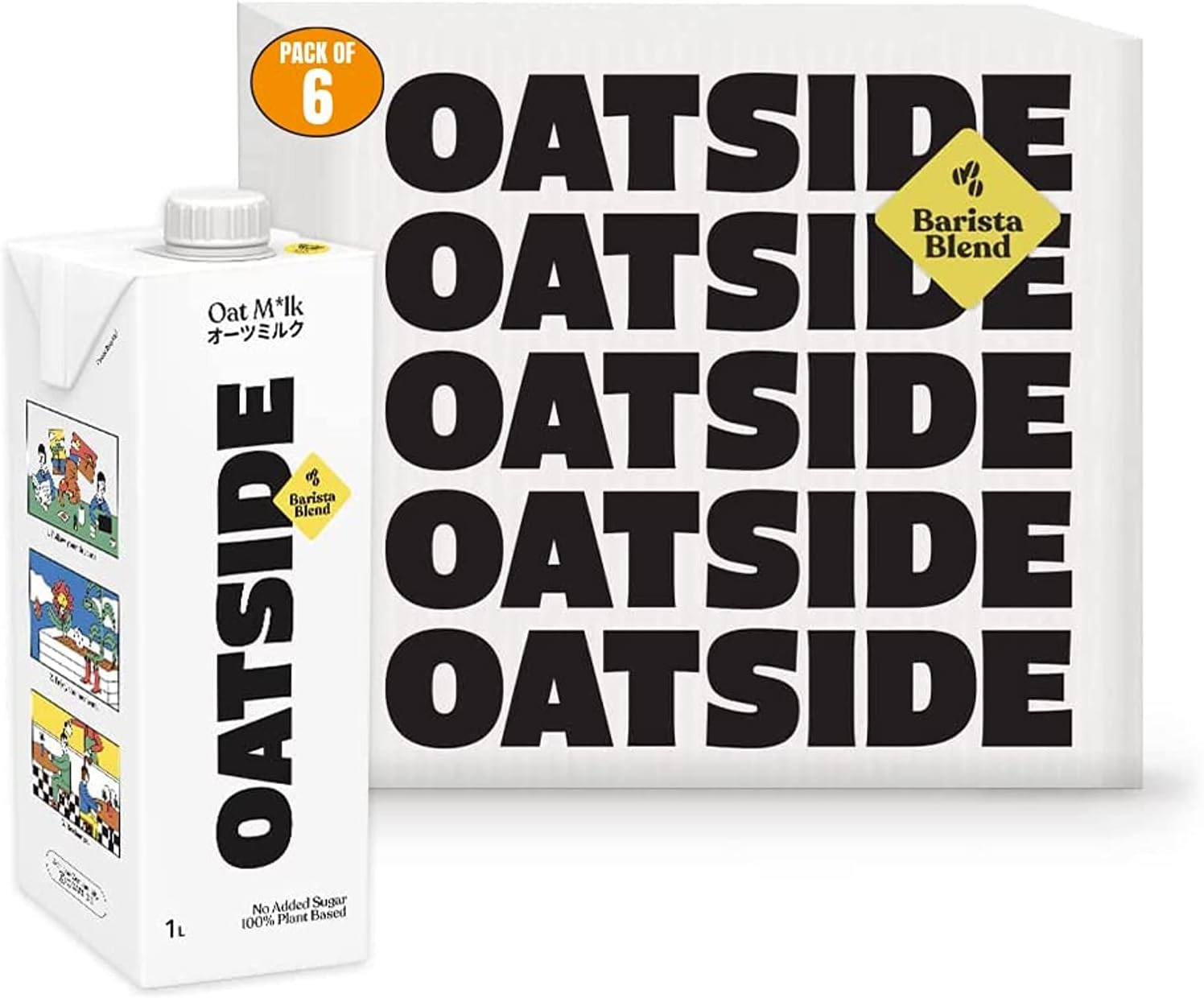 Plain Oat Milk Barista Edition - 1L - Pack of 6