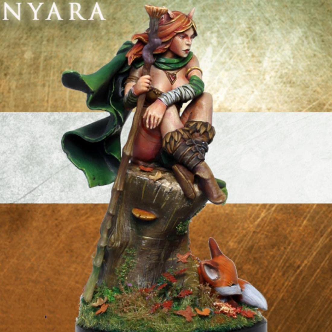 1/24 Figura del Modello in Resina GK, Nyara, Tema Fantasy, Kit smontato e Non Dipinto