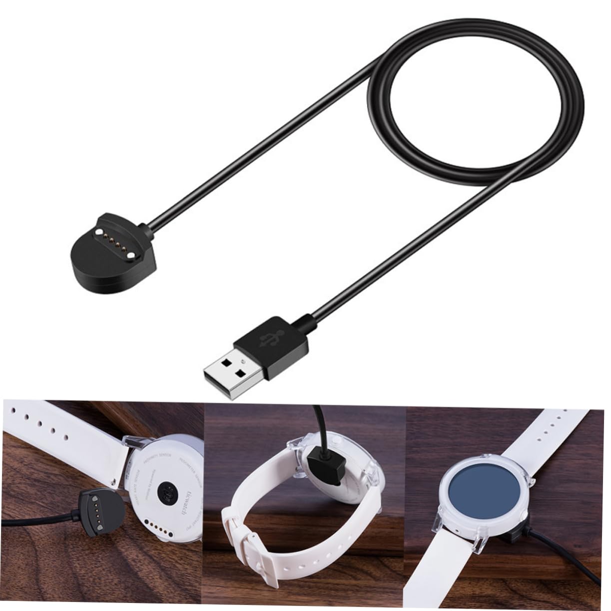 OSALADI 3pezzi Caricabatterie Magnetico Per Smartwatch e Supporto Di Ricarica Usb Compatto Con Protezione Di Sicurezza e Design Leggero Per Viaggiatori e Uso Quotidiano