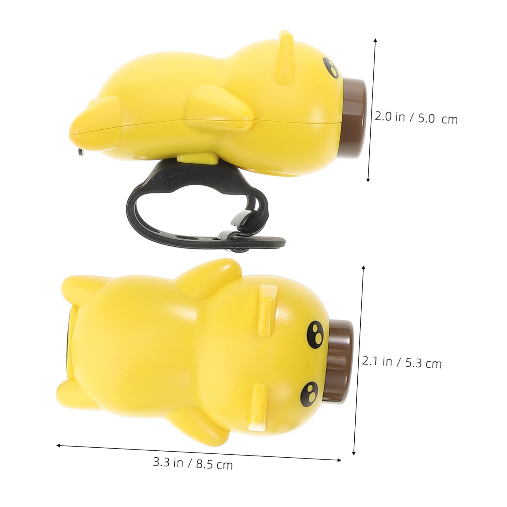 BESPORTBLE USB Rechargeable Kids Bike Light Pig Lamp for Kids Bike Replacement Lamp Night Riding Led Light