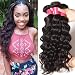 YIROO Brazilian Natural Wave Virgin Hair Weave 3 Bundles 7A 100% Unprocessed Human Hair Weft Extensions Natural Color 95-100g/pc (8 10 12')