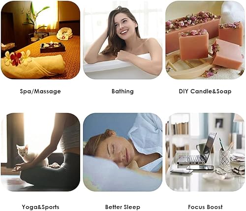 Miniatura 6 de Juego de regalo de aceites esenciales florales, aceites aromáticos puros de aromaterapia, aceites esenciales 100% puros con difusor, humidificador