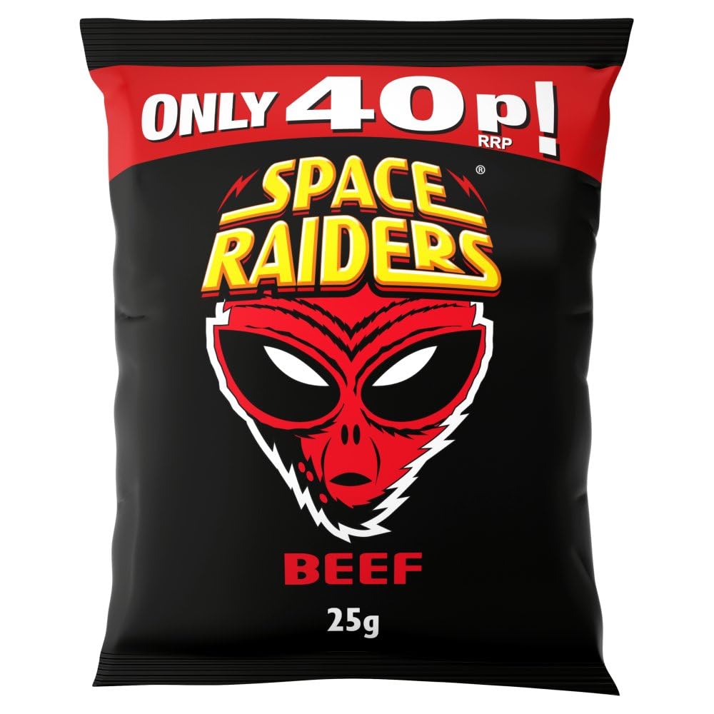 Beef Flavour Cosmic Corn Snacks, Pack of 36 x 25 g