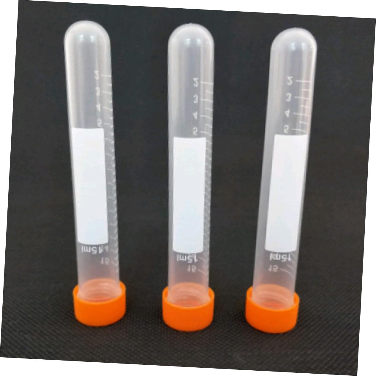 LIFKOME Zentrifugenröhrchen 15ml Zufällige Farbe mit Schraubverschluss aus Pe und Auslaufsicherem Dichtungsring 100 Stück Packung für Wissenschaftliche Experimente und Laborbedarf