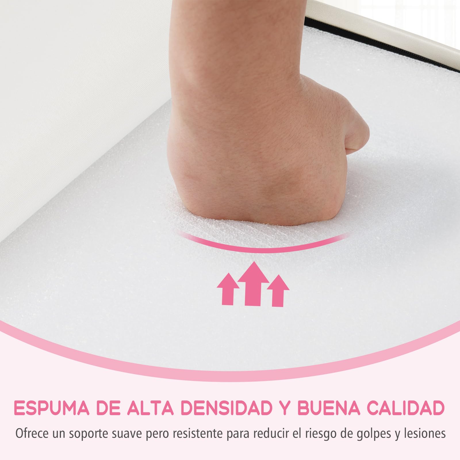GOPLUS 6 Bloques de Construcción de Espuma para Niños, Juego de Aprendizaje para 1+ Años, Piezas de Motricidad para Bebés con Diferentes Formas y Colores, Juguetes Educativos (Rosa)
