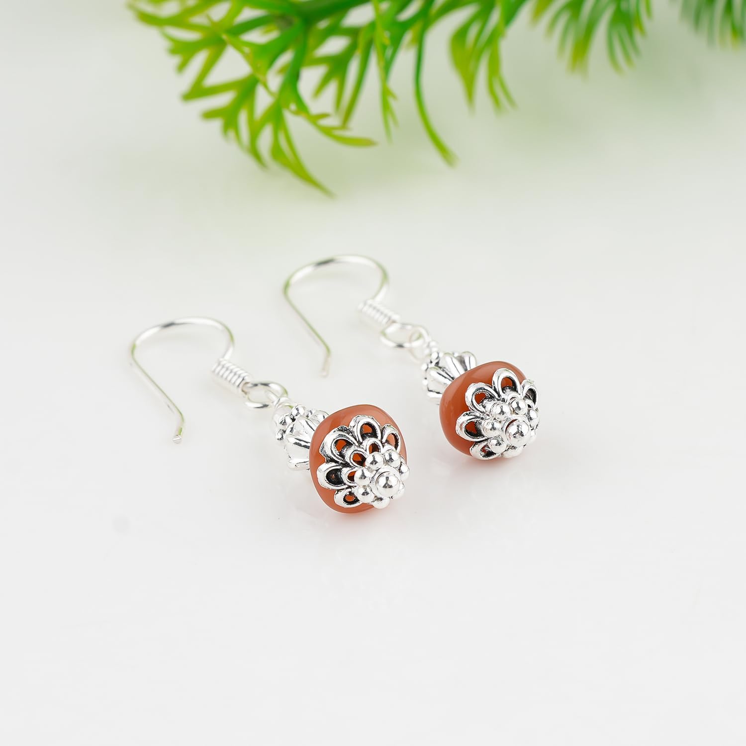 Natural Gemstone Earrings, Handmade Bohemian Jewelry, Oxidized Earring, Chakra Healing Crystals, Elegant Stone Dangle Earrings, Christmas Gift for Women - Image 4