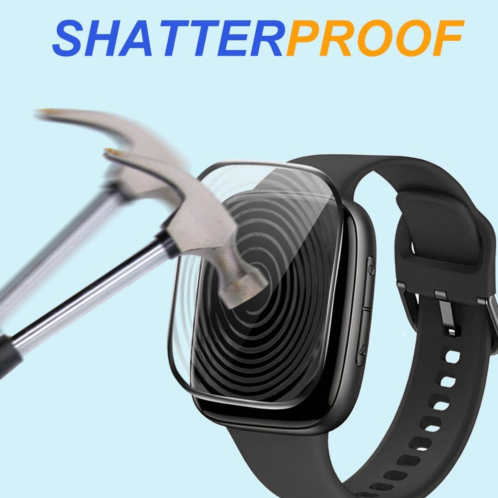 Screen Protector for GTX20 1.85 Inch Smartwatch, PMMA Full Coverage HD 3D Anti-Scratch Film, Designed for Quican, Fitpolo, Tensky, 3 Packs
