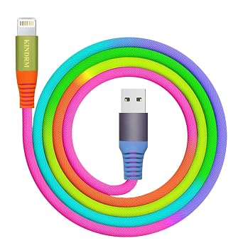 iPhone Charger Cable, [Apple MFi Certified] 3ft Colorful Gradual USB A to Lightning Charger Cable Nylon Braided Fast Charging Data Cord for iPhone 14 13 12 11 Pro Max XR XS X 8 7 6 Plus More