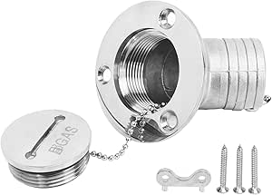 1-1/2″  38mm  Boat Gas/Fuel Deck Fill/Filler With Keyless Cap 5inch Stainless Steel Deck Filler Marine Hardware For Boat Yacht Caravan Mirror Polished Head - View #4