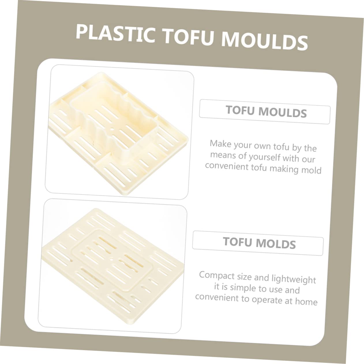 HOLIDYOYO 1set Tofu Press Tofu Maker Kit Straining Cloth for Homemade Soybean Curd Easy Cleaning Design and Cheese Preparation