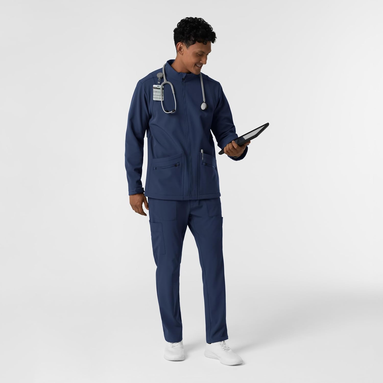 WonderWink Men's Men's Soft Shell Scrub Jacket