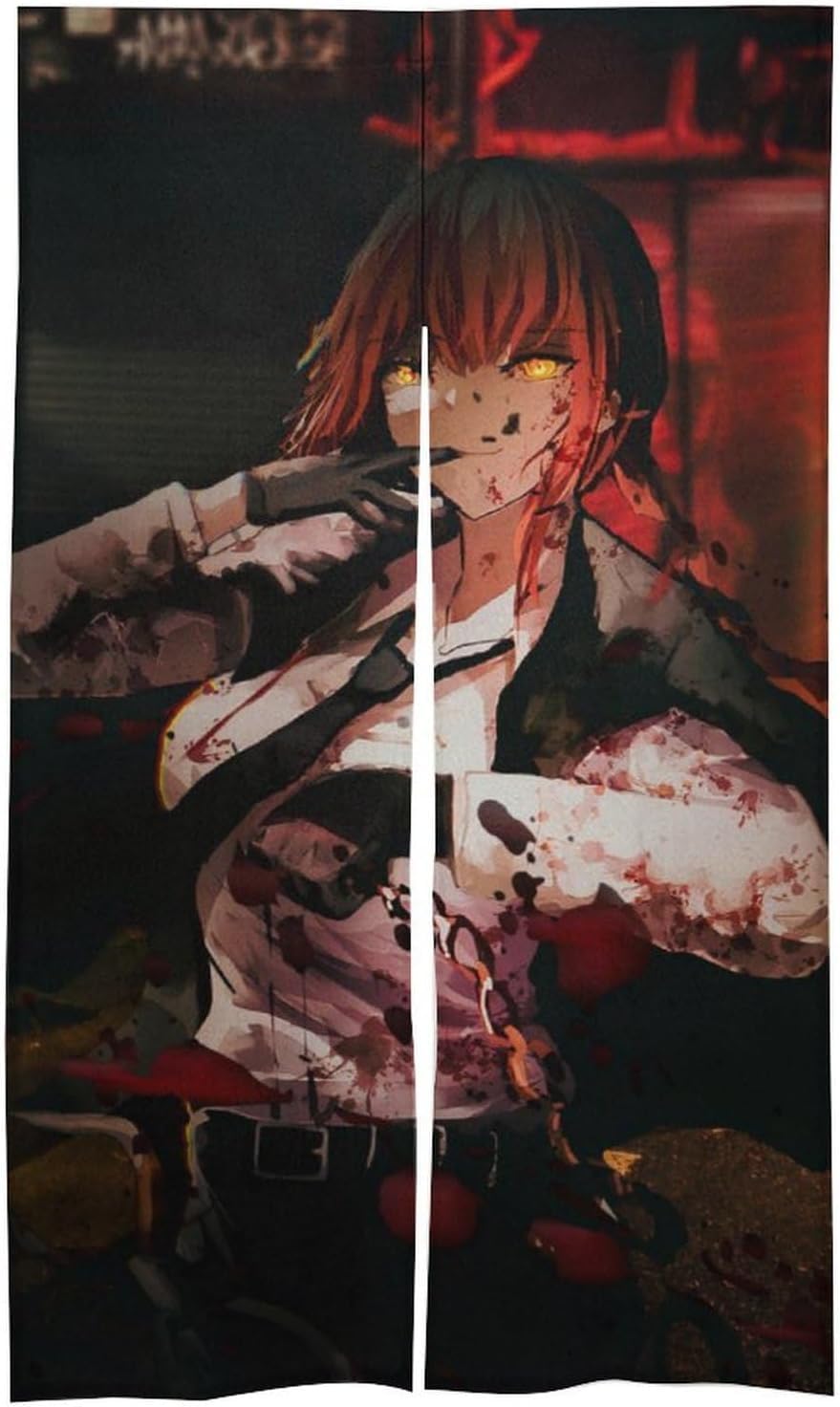 Amazon｜のれん 暖簾 チェンソーマン マキマ 断熱 遮光 間仕切り