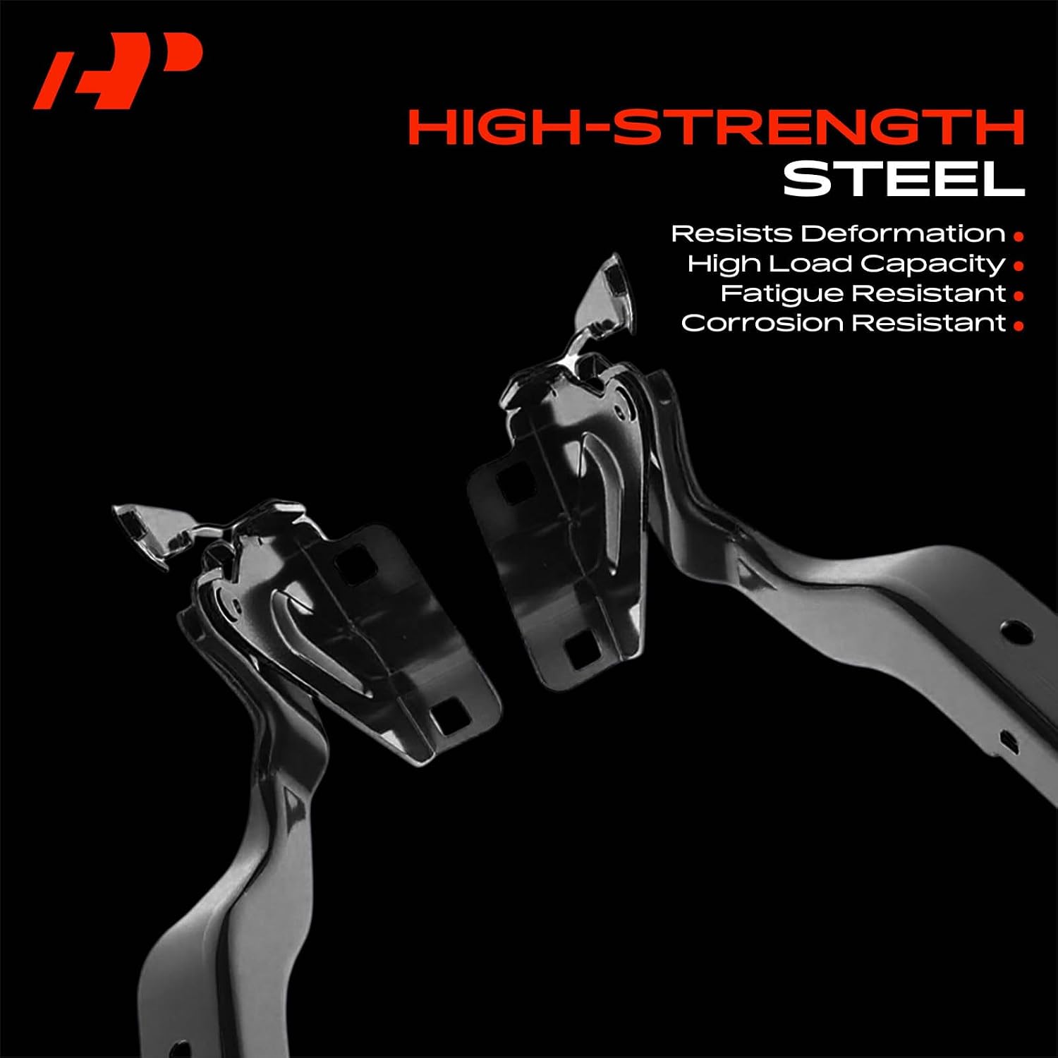 A-Premium Driver and Passenger Hood Hinges Compatible with Nissan Sentra 2013-2019, Sedan, Set of 2 Front Left and Right Side Hood Hinges