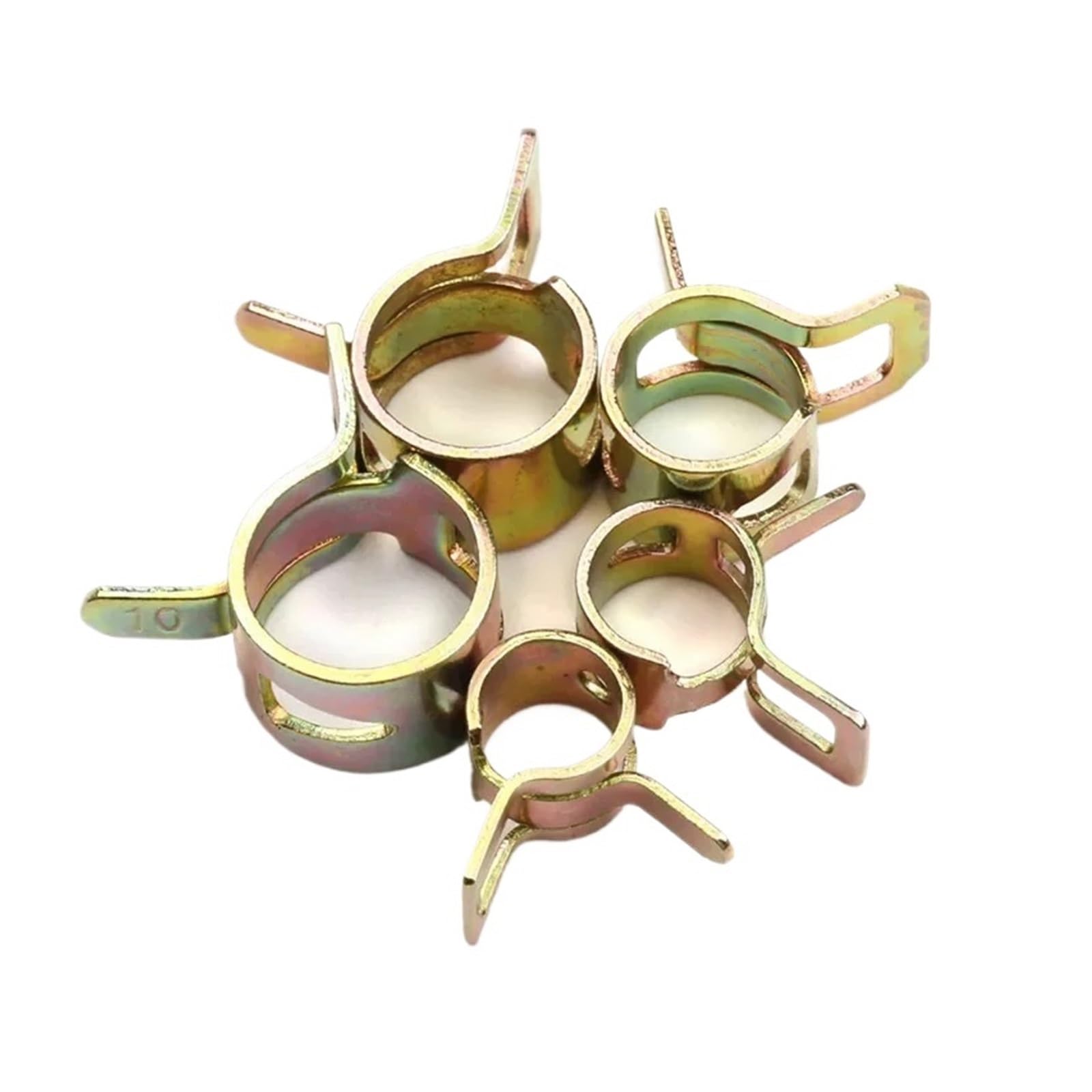 75/100/155 clips de resorte for manguera 6 a 22 mm, abrazaderas for tuberías combustible/aceite/agua(155pcs 6-22mm)