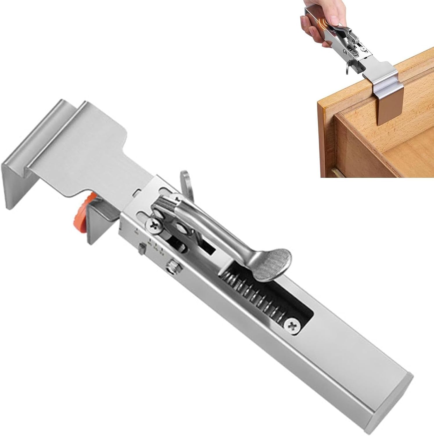Drawer Front Installation Clamps, Adjustable Cabinet Face Mounting Clip Quick Release Drawer Fixing Clamp