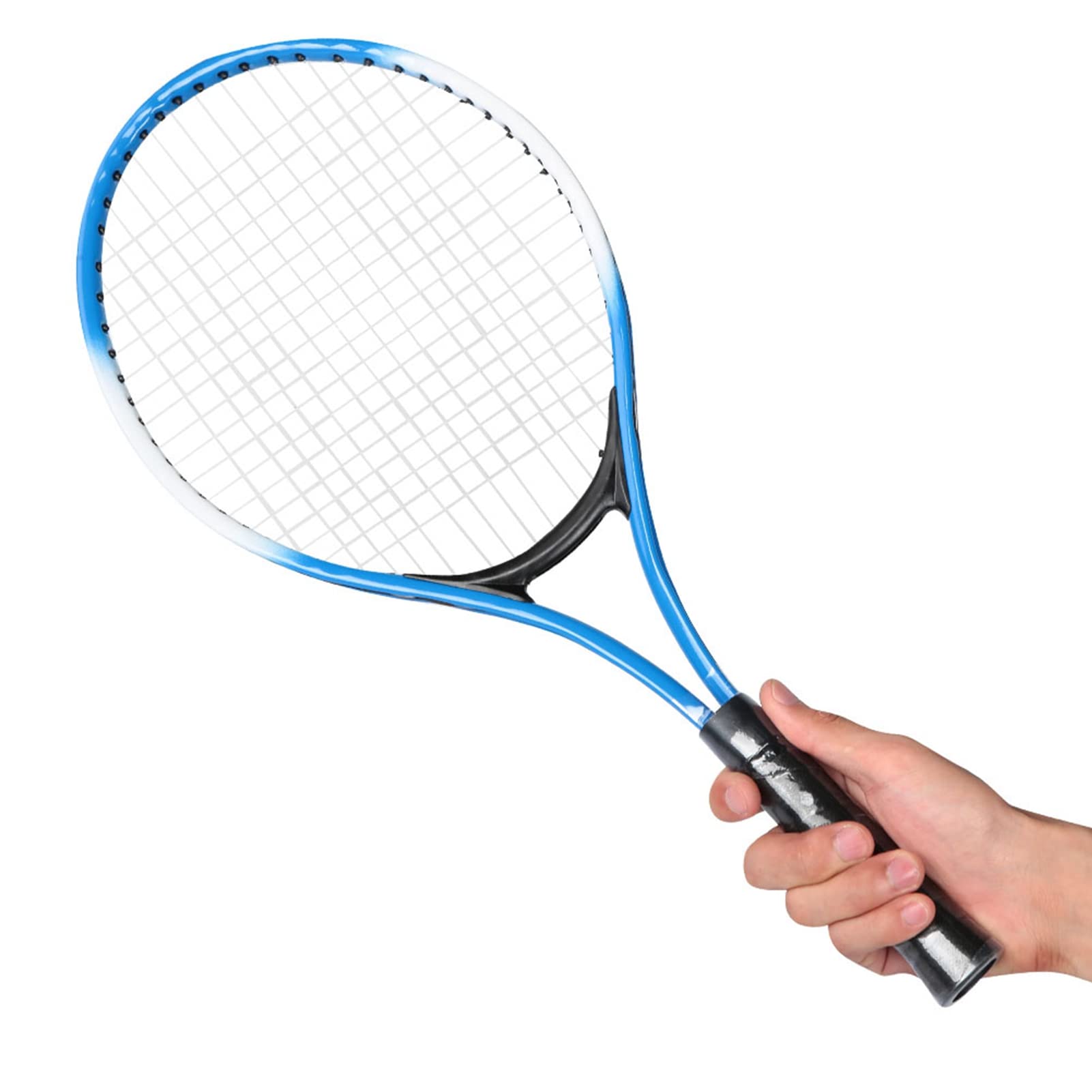 Qivine Racchetta da badminton, 2 racchette da tennis per bambini, con pallina da tennis, in lega da 21 pollici, per bambini con borsa