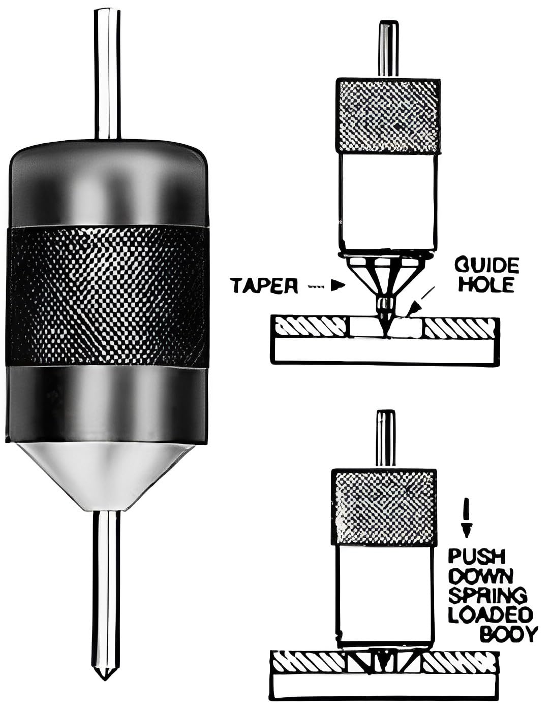 Universal Transfer Center Aligner Punch Hardened Pin Machine Tools Range 3/16" to 1-3/16", TRANSFER PUNCH 4-1/8" - Image 3