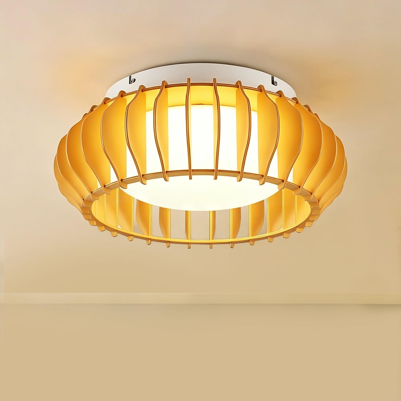 MELAYR 4767817 Wooden Modern Ceiling Lights LED 3000K Ceiling Lighting