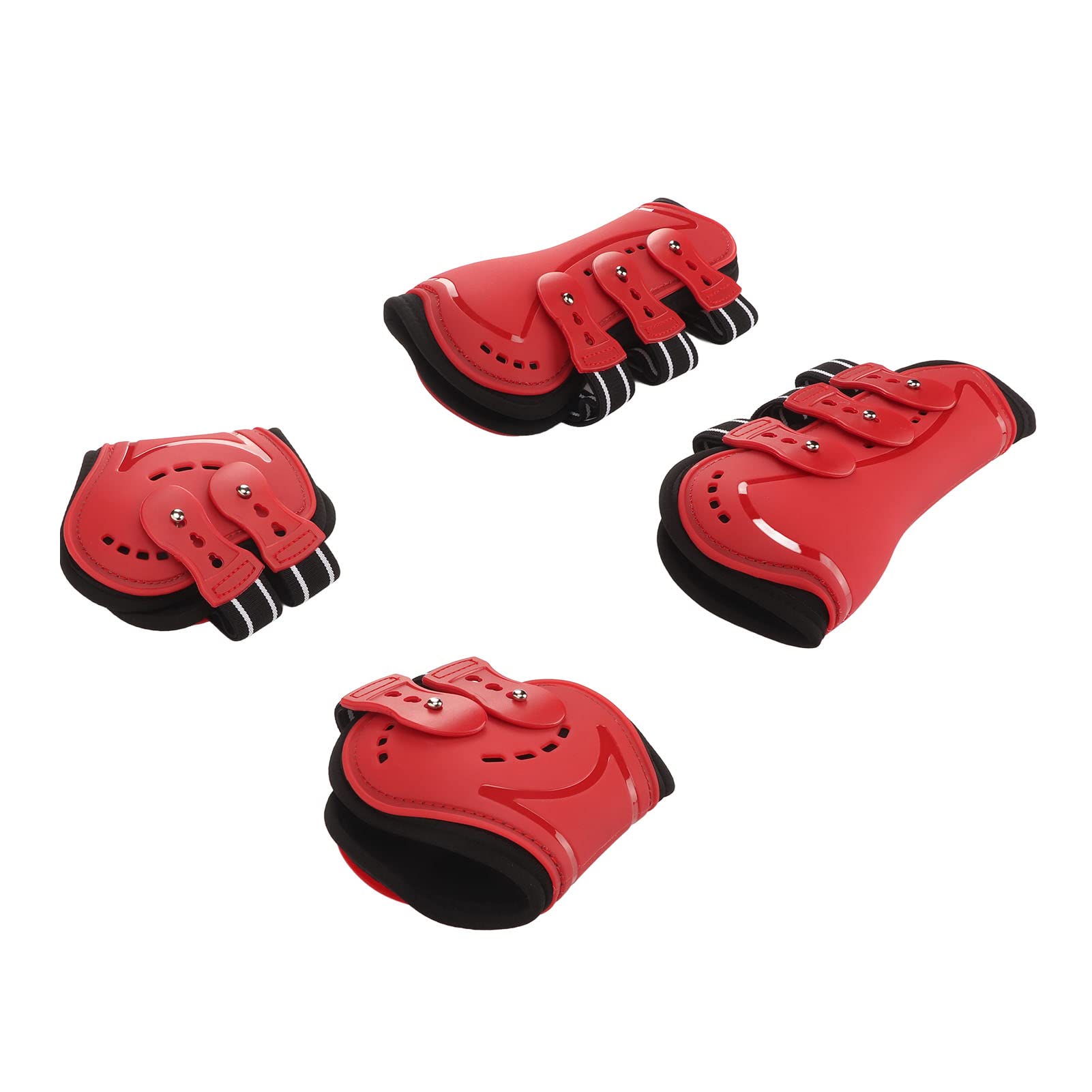 HEEPDD Botas Protectoras para Piernas de Caballo, Ligeras, Antideslizantes, Transpirables, para Montar en la Parte Delantera del Caballo (M)