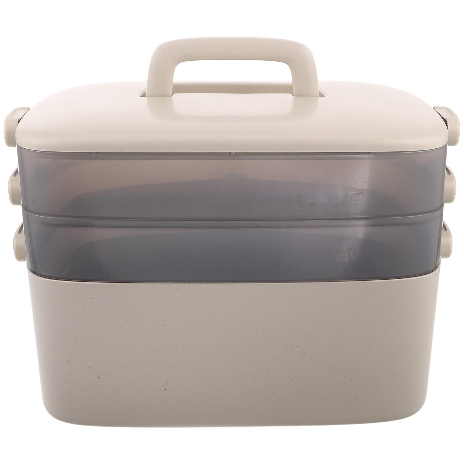 Boîte de rangement pour remède 3 niveaux transparente portable