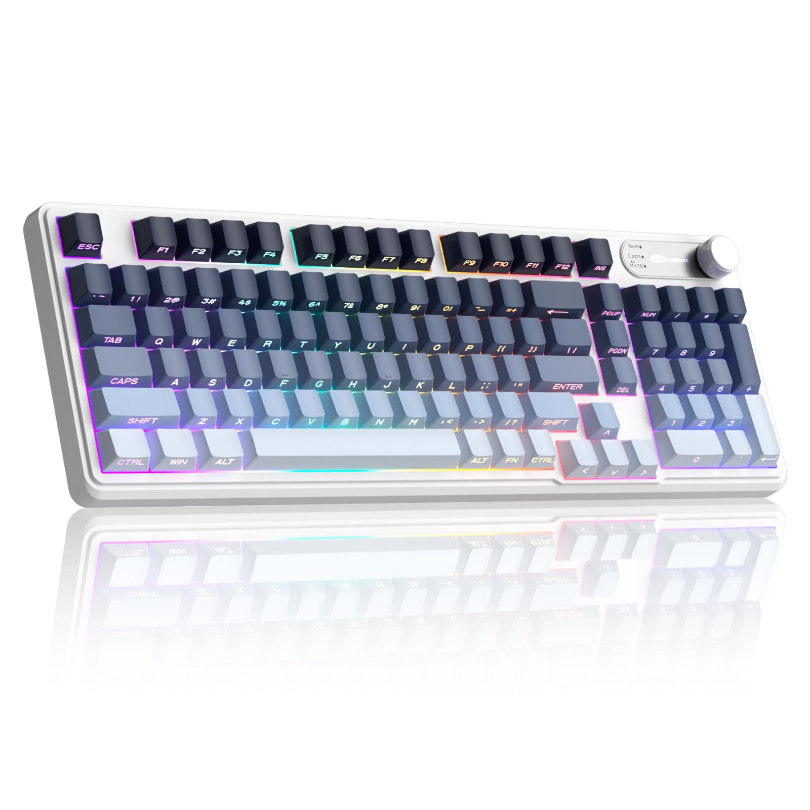 Amazon | MageGee GK960 ゲーミングキーボード ワイヤレス・静音キー