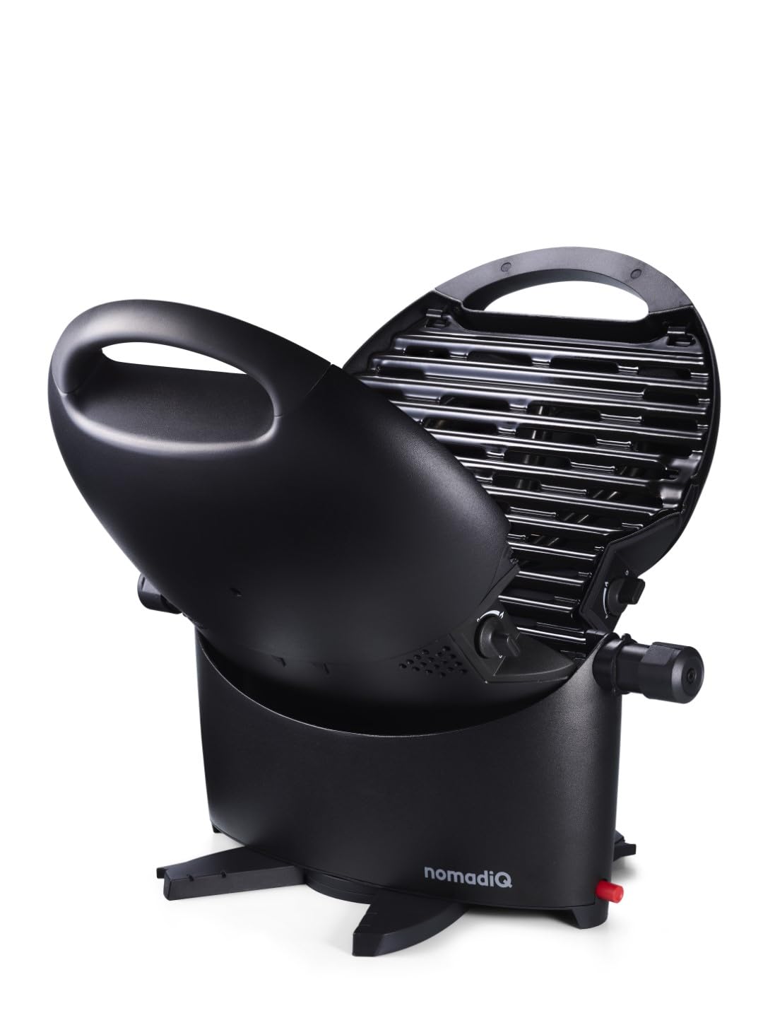 NOMADIQ BBQ Camping | Tischgrill | Compact | 2 Brenner | gasgrill camping | gasgrill balkon Wohnmobil | grillplatte, portable, outdoor, barbecue, outdoor kocher