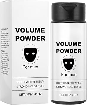 Texture Volume Powder for Men - Strong Hold Texturizing Hair Thickening Powder - Easy to Apply Instantly Adds Texture & Volume - Long Lasting & Strong Hold for Most Hair Types 40g