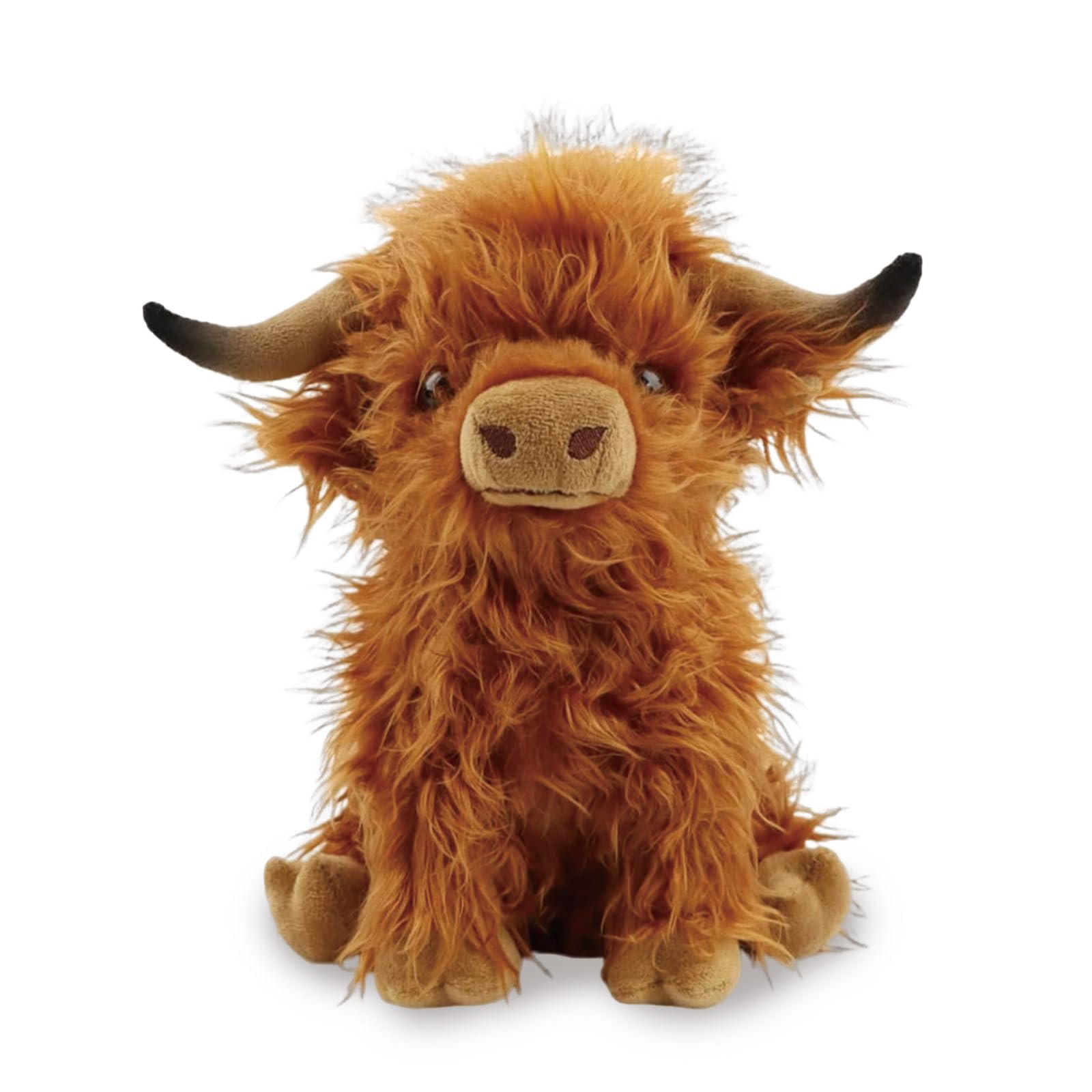KFSCIP Highland Cow Teddy, Highland Cow Plush Toy Gifts for Kids, Soft Stuffed Animal for Boys Girls, Stuffed Animal Soft Toys for Cute Home Decor, Travel Companion, Birthday Present
