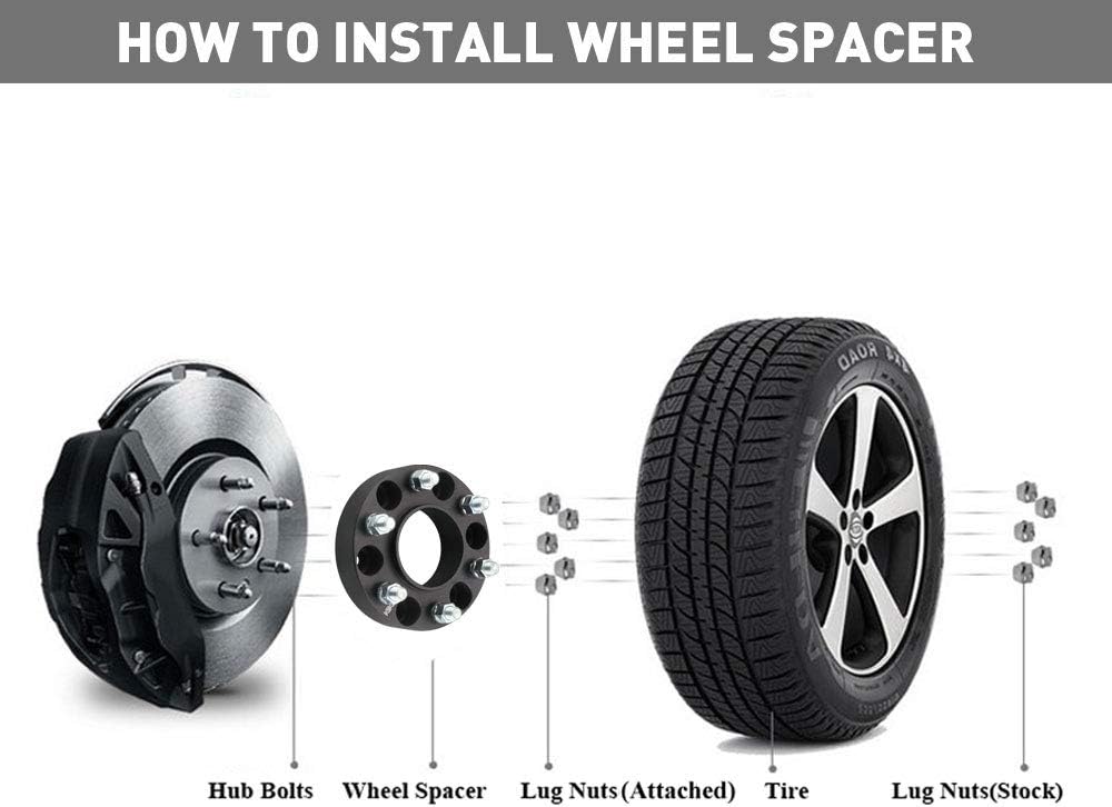 Bеѕt Cуbеr Dеаlѕ 🔥 DCVAMOUS 4PC Black 6x5.5 Hubcentric Wheel Spacers 1.25 Inch w/ 12x1.5 Studs Compatible with Toyota 6 Lug for 1995-2021 Tacoma (Only 6 Lug) | 1986-2021 4Runner | 2007-2014 FJ Cruiser | 2000-2006 Tundra