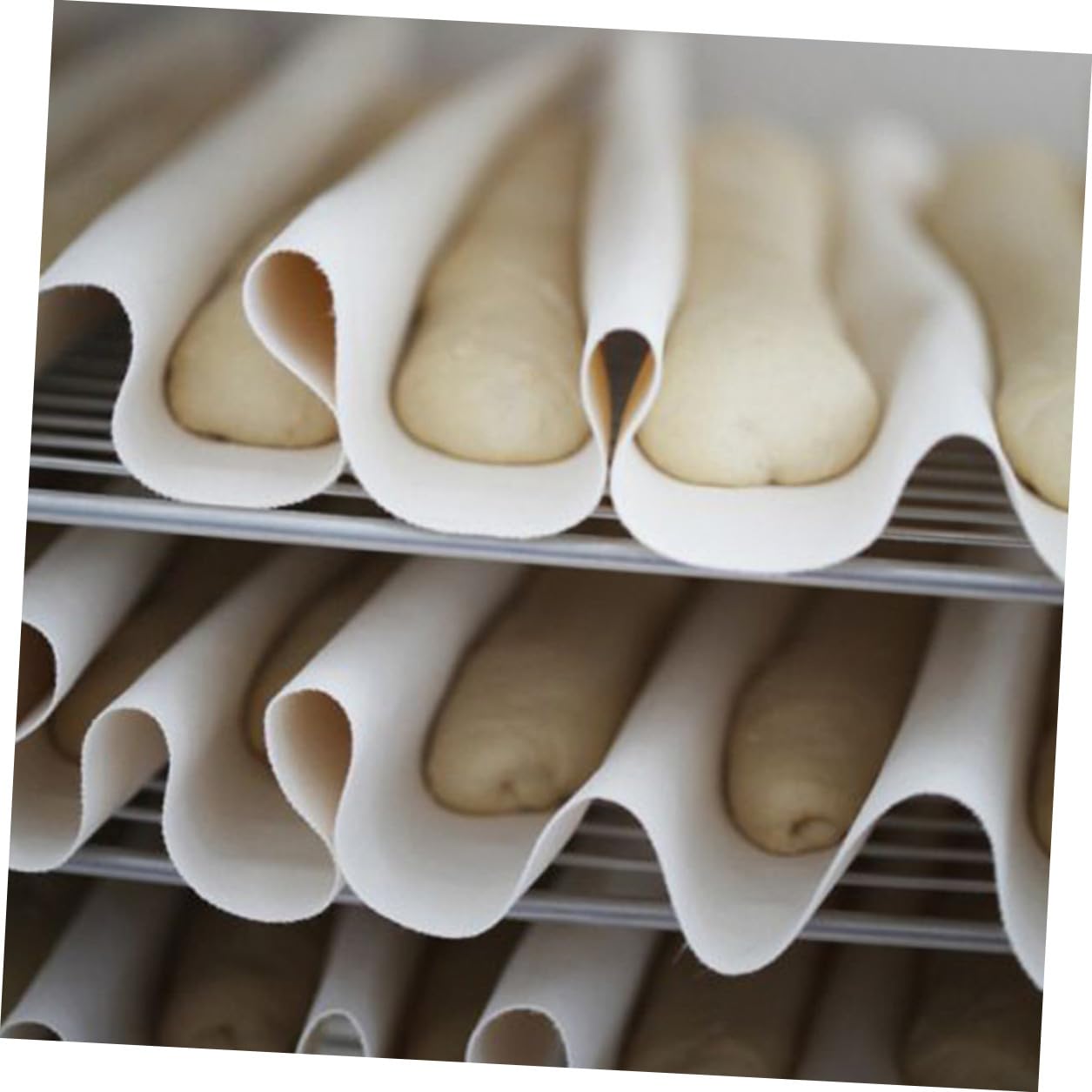 ULTECHNOVO Brotfermentiertes Tuch aus Baumwolle zum Backen 150x60cm Große Größe Beige Backzubehör Leicht zu Verwenden für Teig und Gebäck