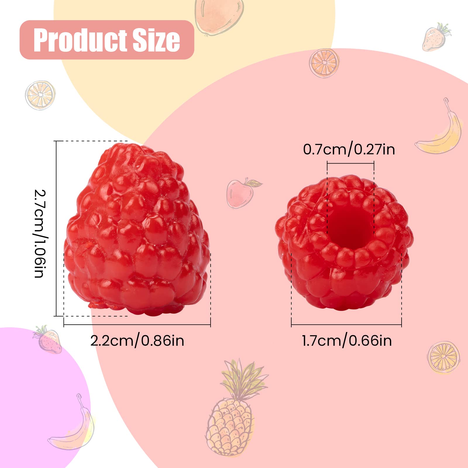 Amosfun Décoration De Fruits En Plastique 6 Pièces Modèle De Framboise Artificielle Fausse Framboise Pour Exposition Jouet De Fruits Réaliste Pour Garçons Et Filles Pour
