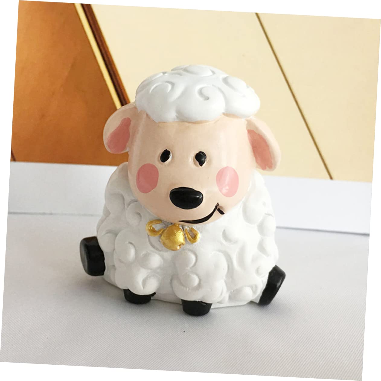 Décoration Animalière Mouton en Résine 6 Pièces pour Gâteau D'anniversaire