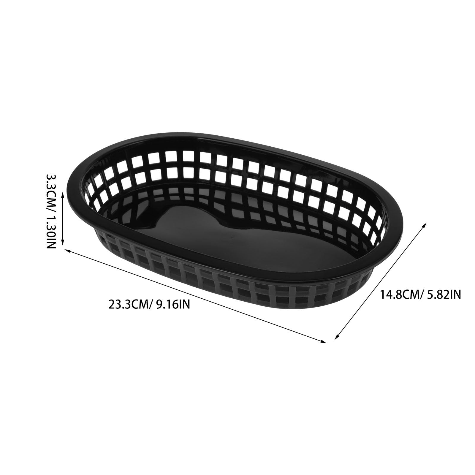 Healvian Lot De 12 Paniers En Plastique En Forme De Bateau Pour Restauration Rapide Barquettes Pour Frites Burgers Fruits Et Collations Présentation Pratique Pour Restaurant Et Maison
