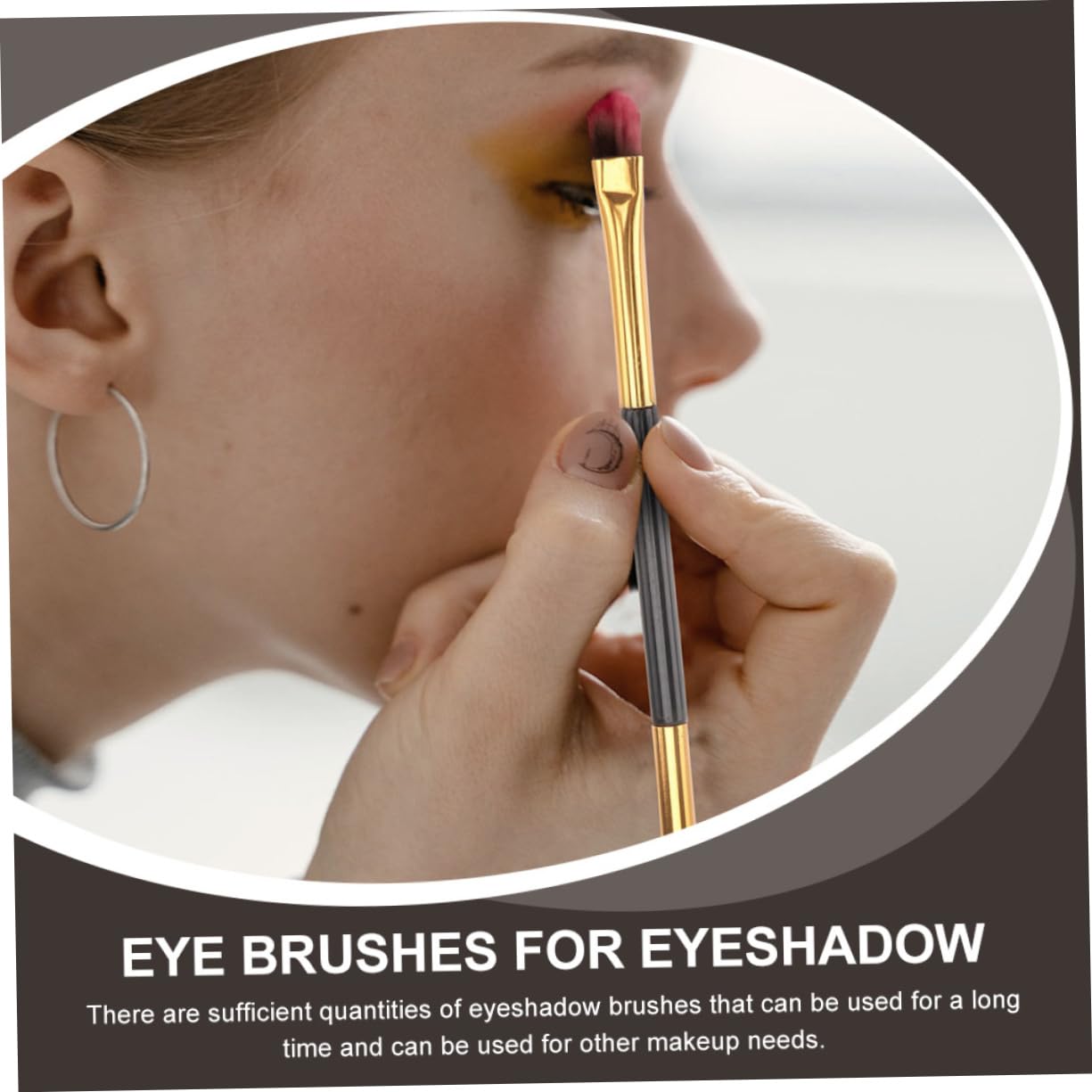 IWOWHERO 20pcs Double Sided Eye Shadow Brush Makeup Brushes Set Precision Eyeshadow Applicator for Women Eye Makeup Tool Kit