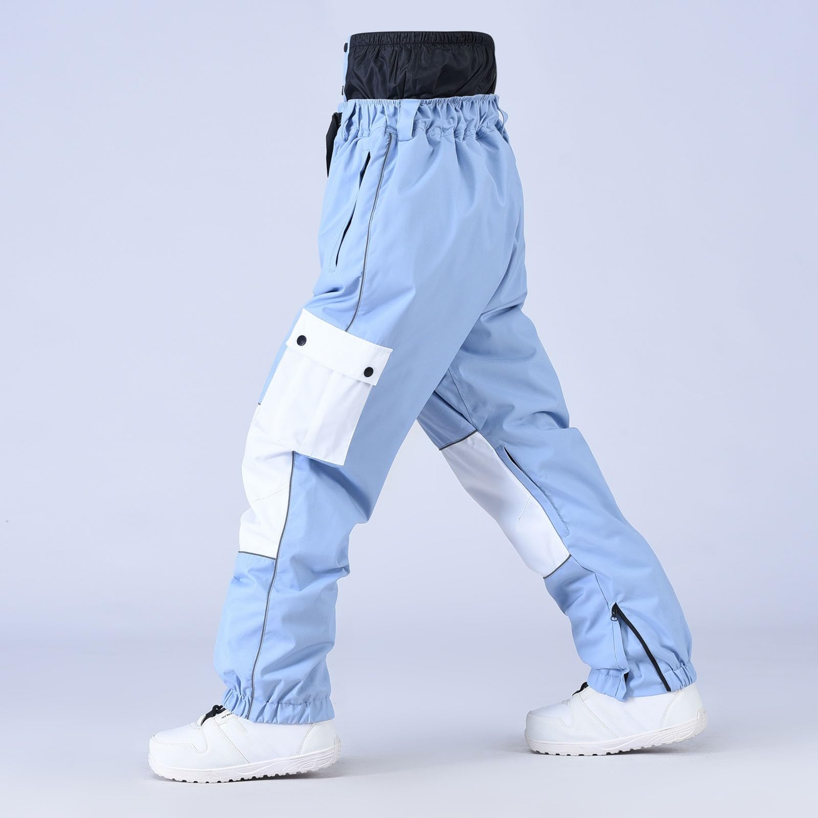 Genérico 2026 Pantalones Casuales Deportivos para Hombre con Bolsillos Laterales Cálidos Resistentes al y de Invierno Diseño Contrastante y Doble