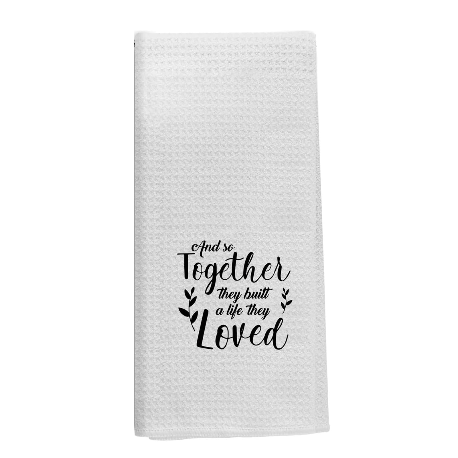 Carotoe B Heart Themed Cotton Waffles Towels Decorative Athroom Kitchen Accessories 30X70cm Wedding Couple Ath Towels