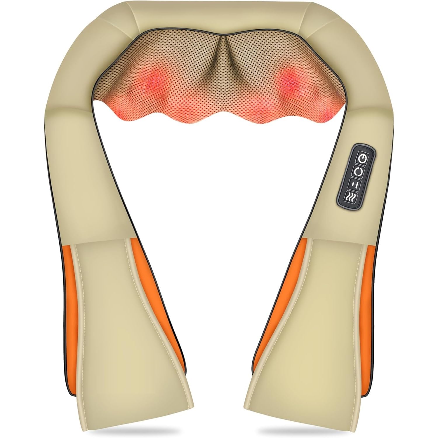 Peng General Neck and Shoulder Massager,Deep Kneading Massage Pillow with Heat, Back Massager, Pillow Massager as Best Gift for Men,Women,Mom,Dad,Brown (Brown)