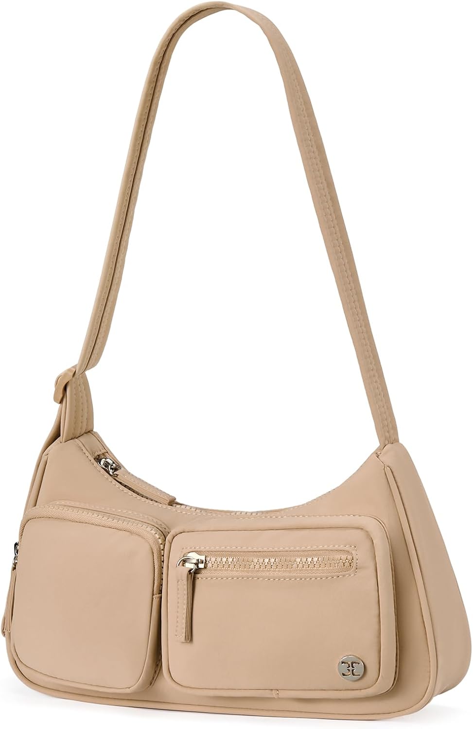 Telena Nylon Shoulder Bag for Women Y2K Trendy Purse Crescent Bag Cute Handbag