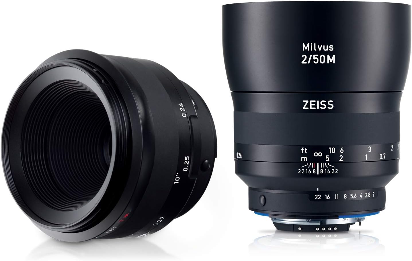 ZEISS Milvus 50mm f/2 Full Frame Camera Lens for Nikon F-Mount ZF.2, Black