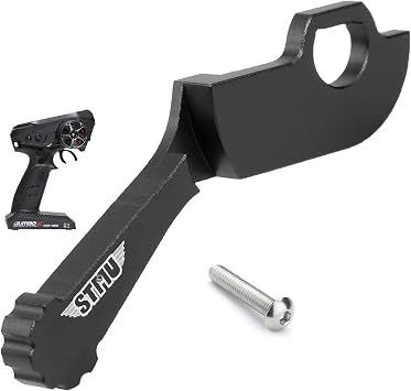 STMU RC Transmitter Steering Wheel Trigger,Alloy Steering Wheel TriggerOne Hand Control Accessory Adapter Two Colors to Choose from for Dumbo DUMBORC DDF-350 Remote Control Upgrade Parts Black