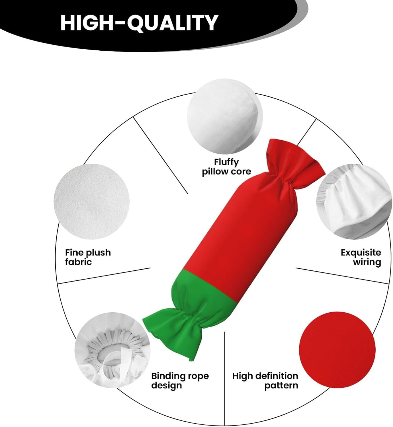 Flag of Belarus Print Candy Cylindrical Comfortable Pillow Throw Pillows Home Decor Easy Maintenance