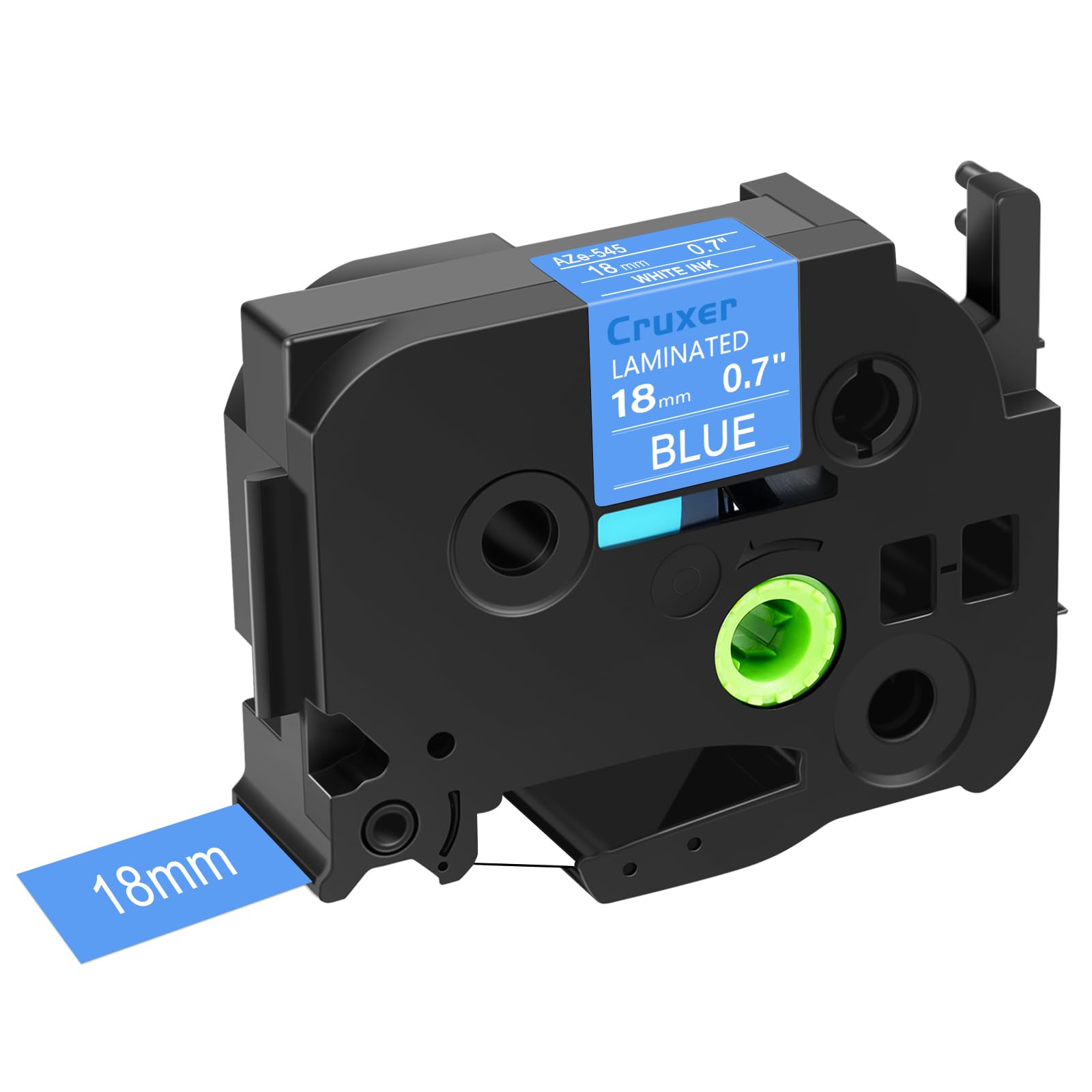 1pk Replace for Brother P-Touch TZe-545 TZe545 18mm Laminated Tape 3/4 Inch x 26.2 feet Blue Tape Refill for Ptouch PTD400 PTD600 PTD400AD PTP710BT